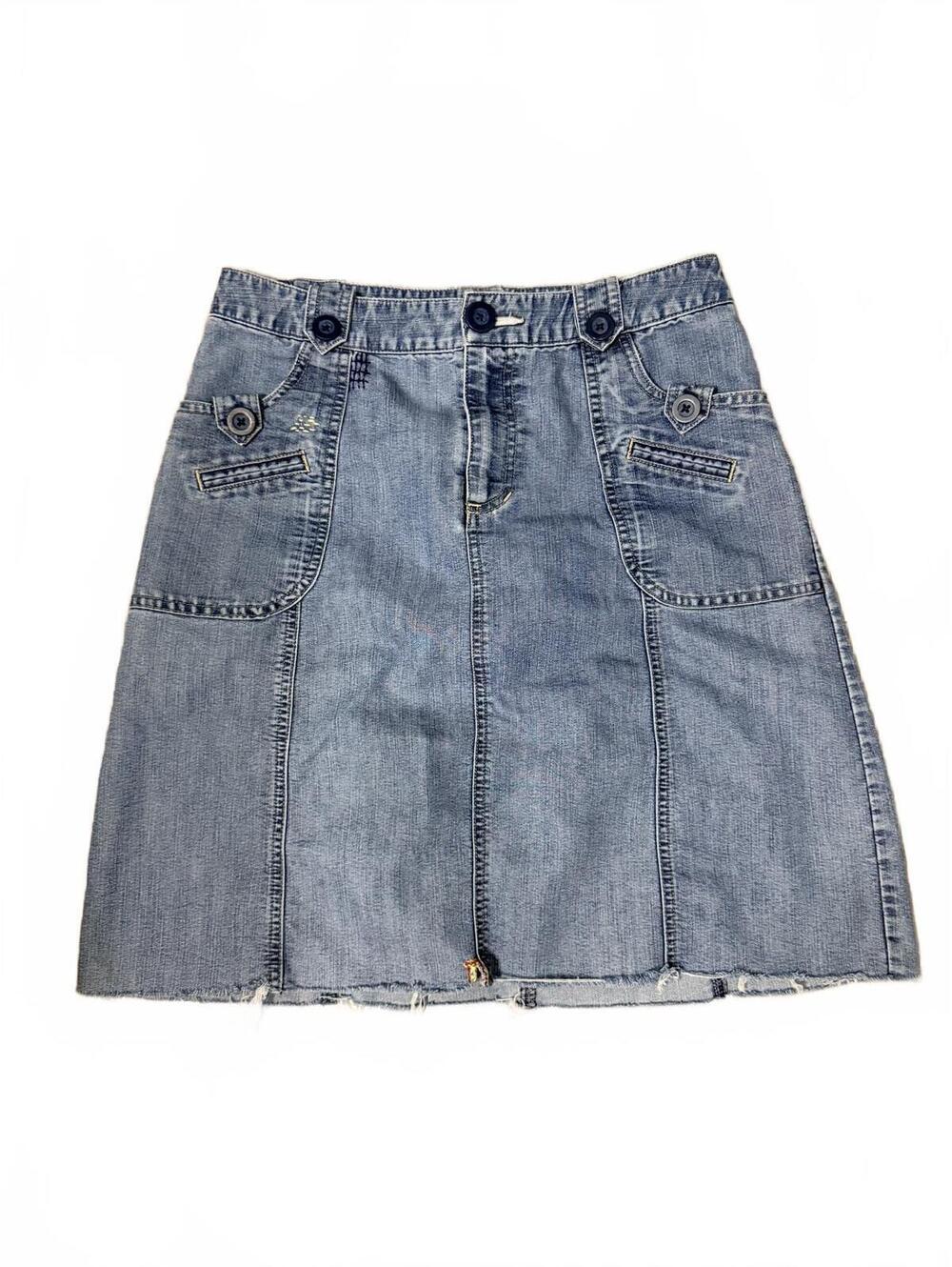 Cherokee Size 8 Denim Boho Skirt